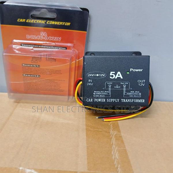 Vehicle Auto DC-DC 24V to 12V 5A Power Supply Transformer Co - main view