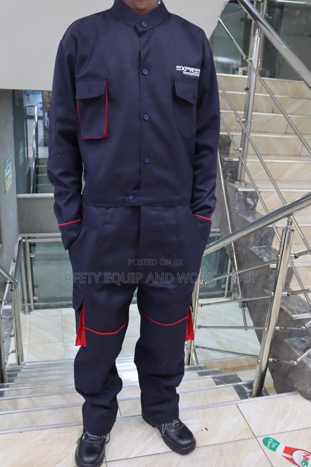 Cargo Twill Overall Navy Blue Color Code - main view