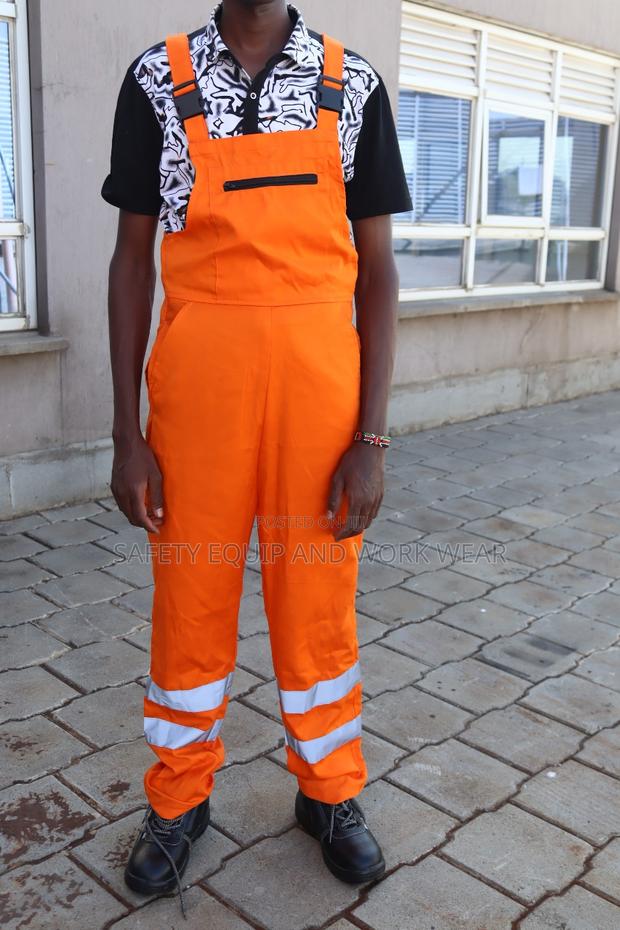 Dungaree Overall (Orange) Reflected