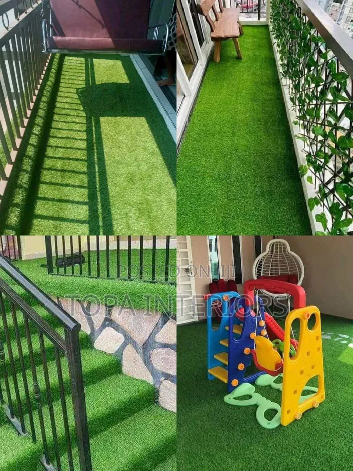 Luxurious View Outdoor Rugs Artificial Turf Grass Carpets
