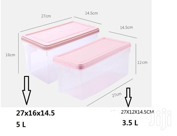 4pcs Plastic Freezer Containers With Handle - thumbnail 2