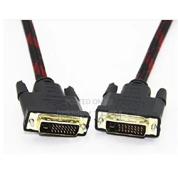 DVI to DVI Cable Male to Male Braided Adapter for Computer P