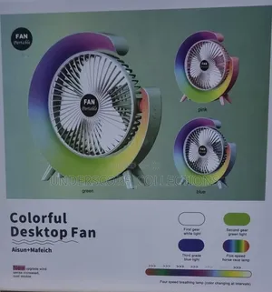 *Colourful Desktop Fan Light (5 Colour Modes)