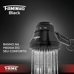 Black Fame Instant Shower With Free Black Plastic Shower Arm - main view