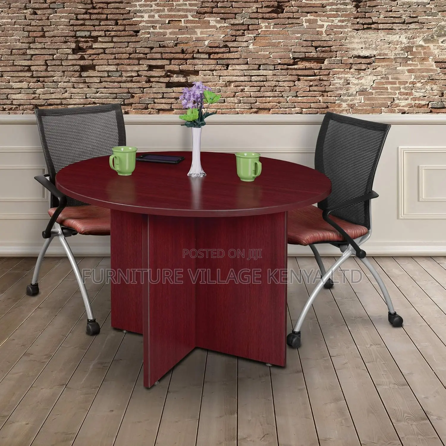 Round Conference Table- Cherry