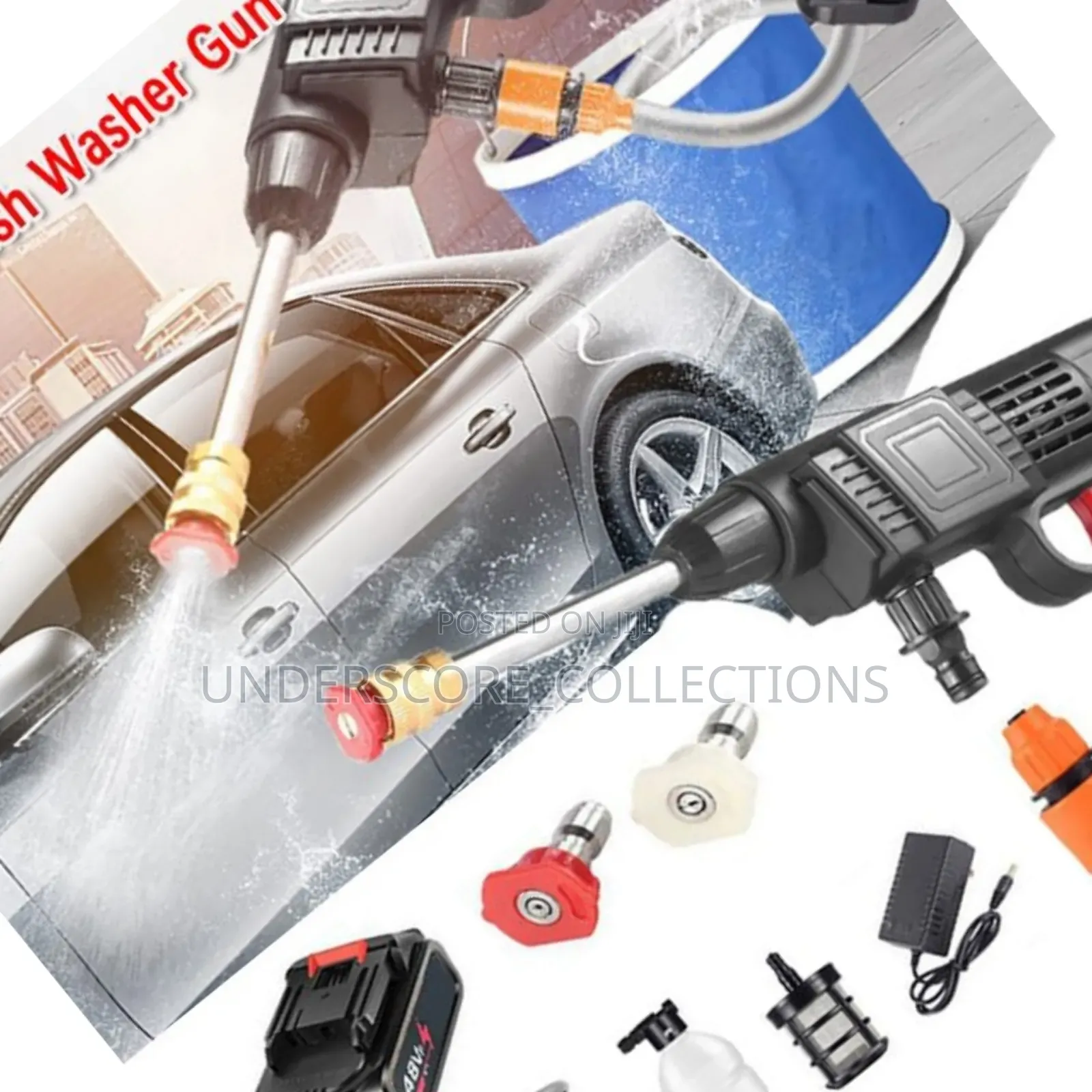 *Wireless Car Wash Spray Gun Machine With Portable Lithium.