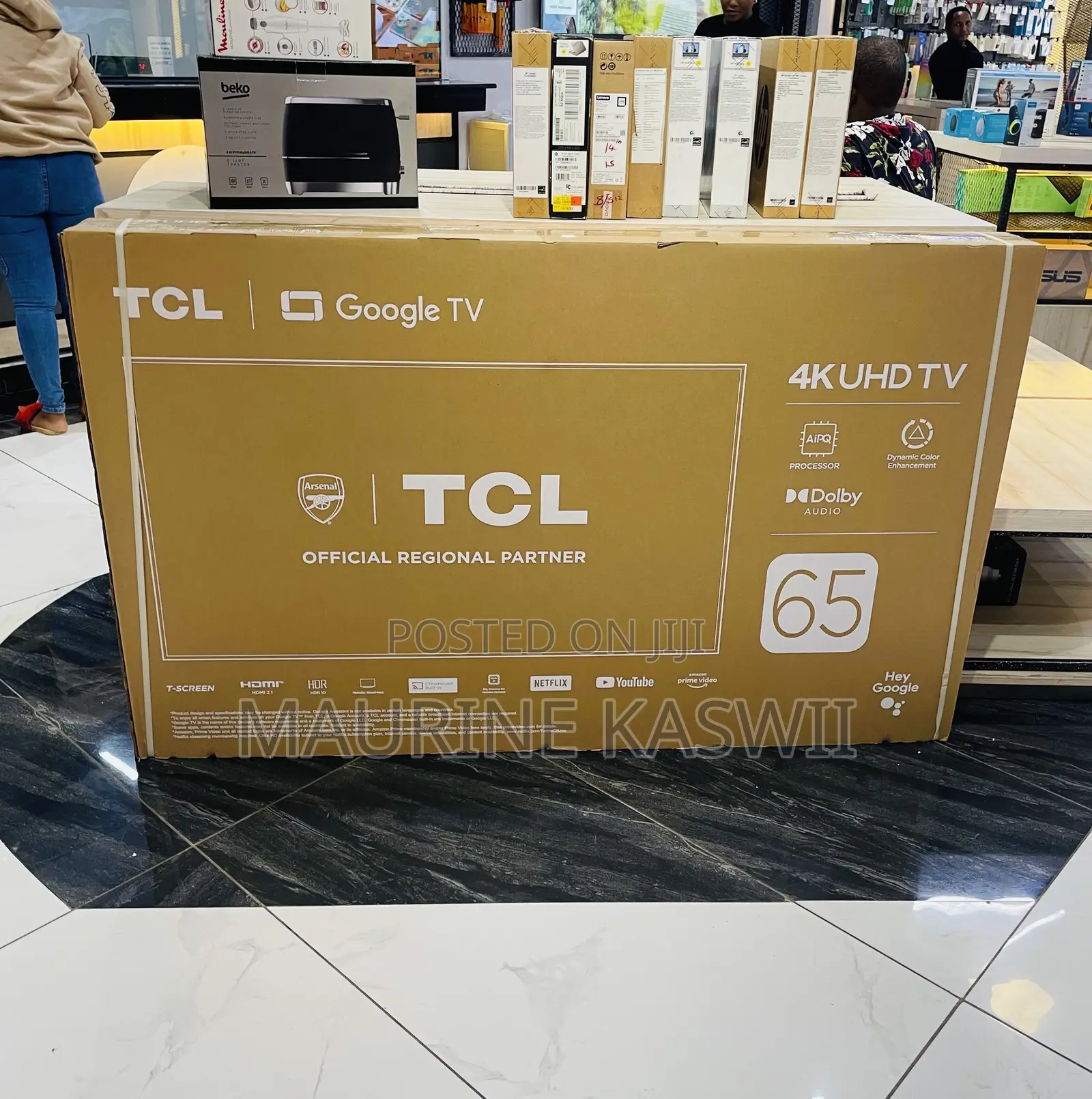 TCL 65′′ V6b HDR Google Tv – 65v6b (New 2024 Model