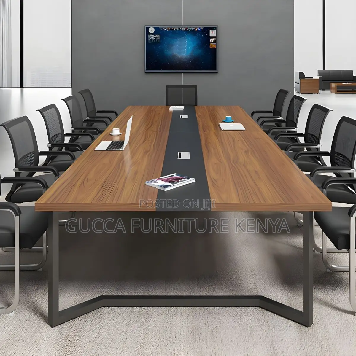 Office Tables:2.4 Meters Manufactured Wood Boardroom Table