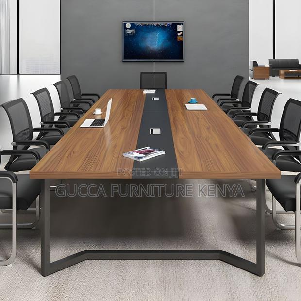 Office Tables:2.4 Meters Manufactured Wood Boardroom Table - thumbnail 4