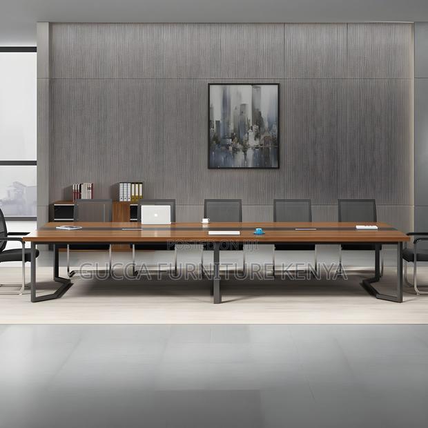 Office Tables:2.4 Meters Manufactured Wood Boardroom Table - thumbnail 5