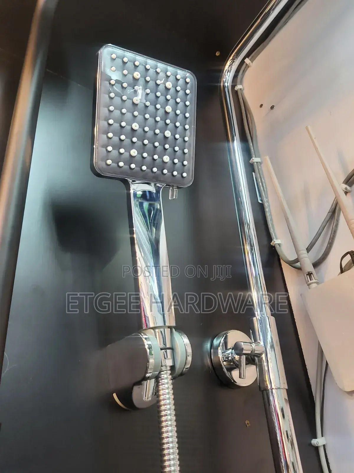 Sleek Square Telephone Shower - Brimix Silver
