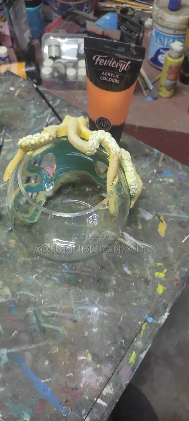 Octopus Embedded Jewellery or Fish Bowl