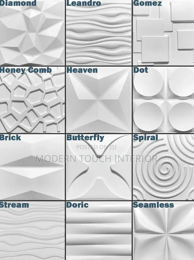 Low-Maintenance 3D PVC Wall Panels