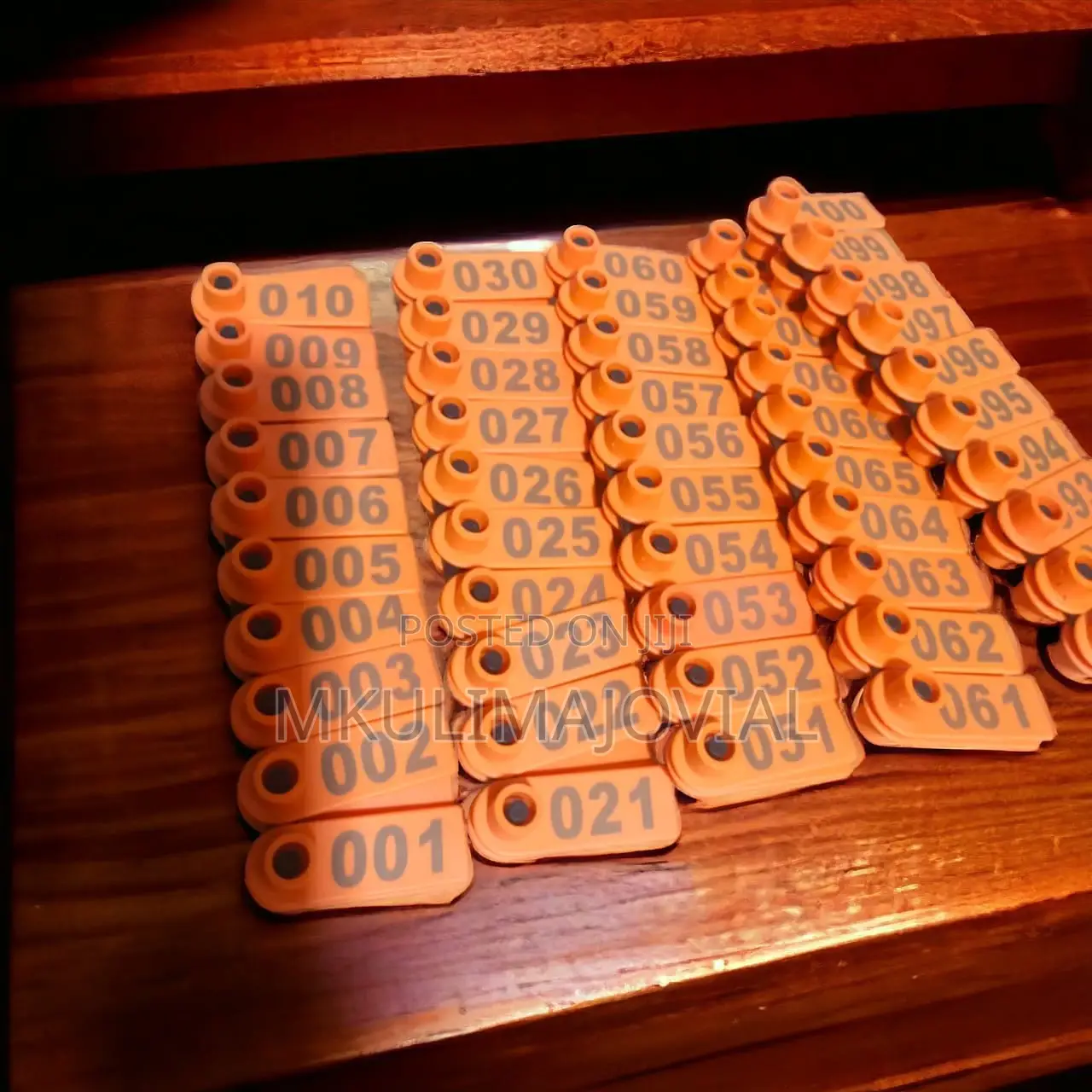 High Quality Material Orange Slim Tags