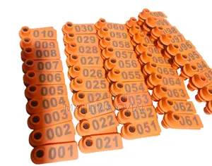 Not Easy to Fade Orange Sheep/Goats Tags