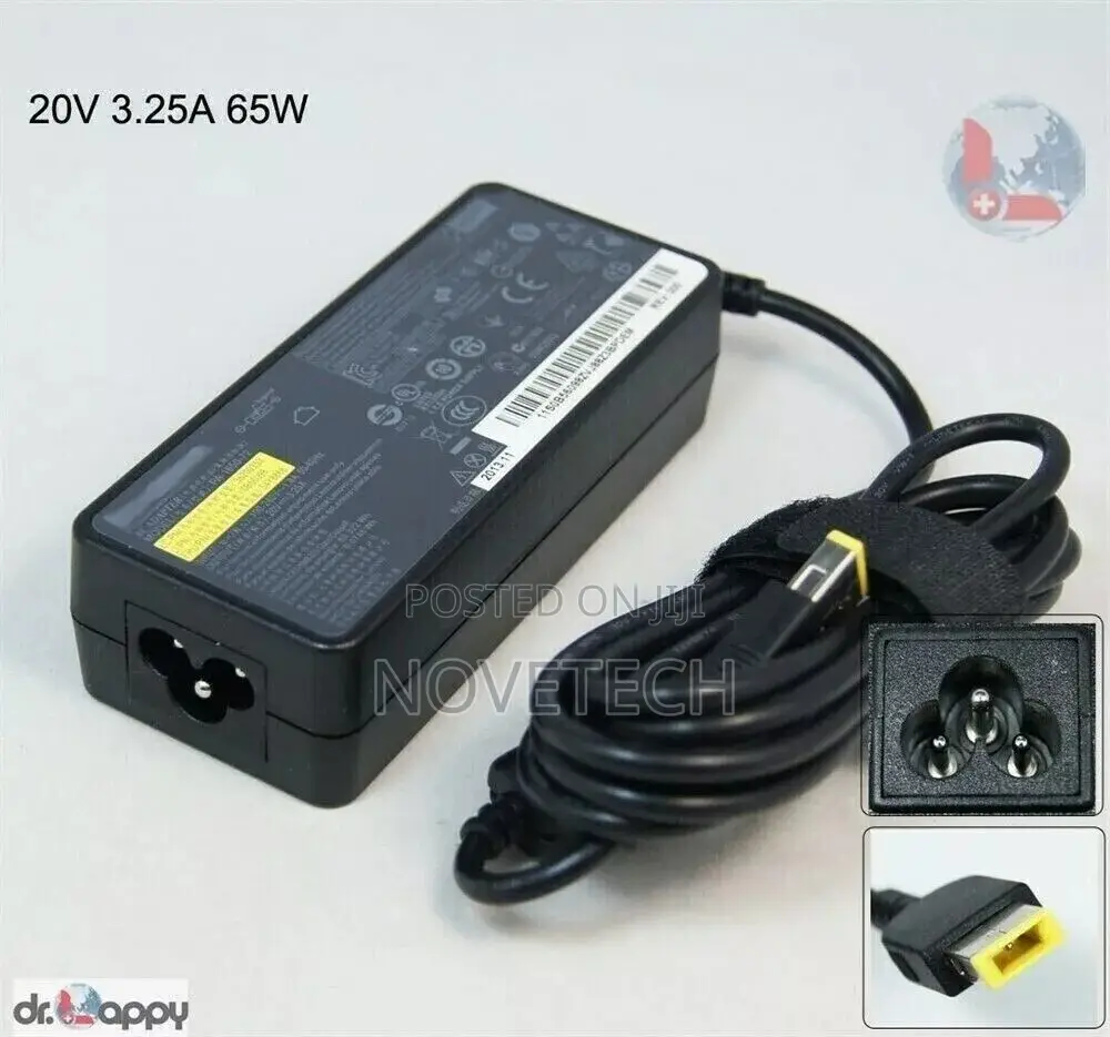 Lenovo 65W USB Square Tip Laptop Charger AC Adapter