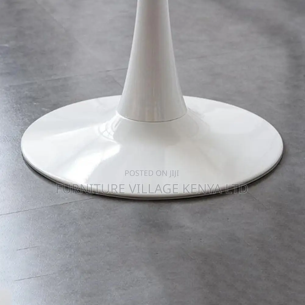 Modern Round Dining Table 90cm White