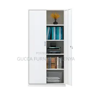 Cabinets:2-Door Modern White Steel Storage Cabinet
