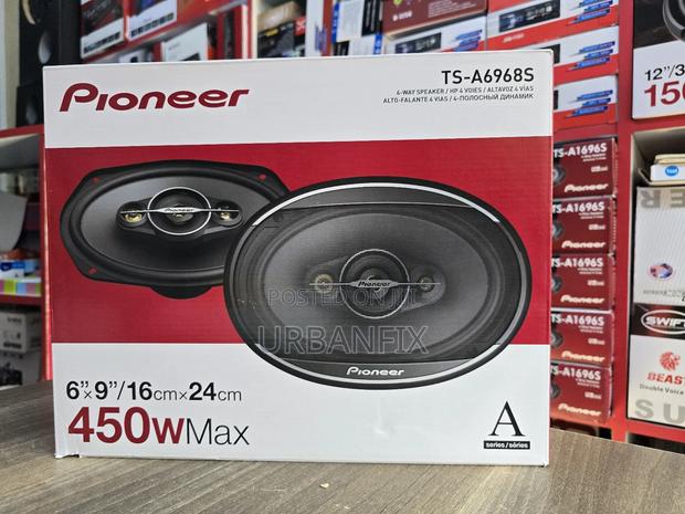 Pioneer 450watts 6 by 9 Oval Midrange Speakers TS-A6968S