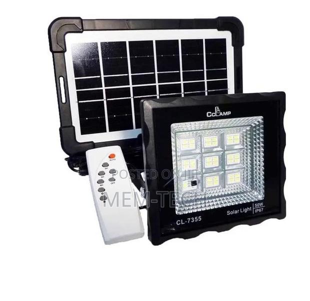Cclamp Solar Lights MINI Solar Flood Light Dusk to Dawn 50W
