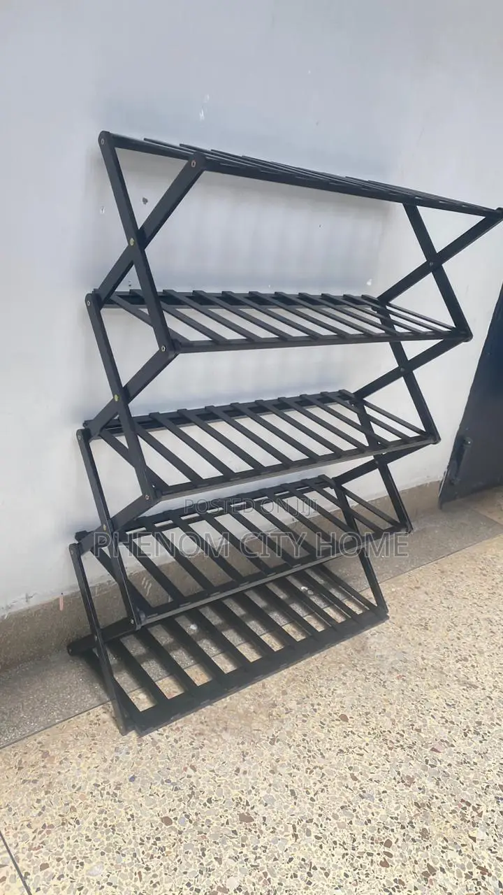 Foldable Bamboo Shoe Rack