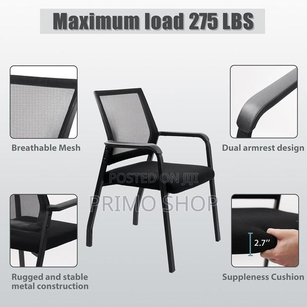 Waiting Room Chairs for Office; Mesh Waiting Seat - thumbnail 6