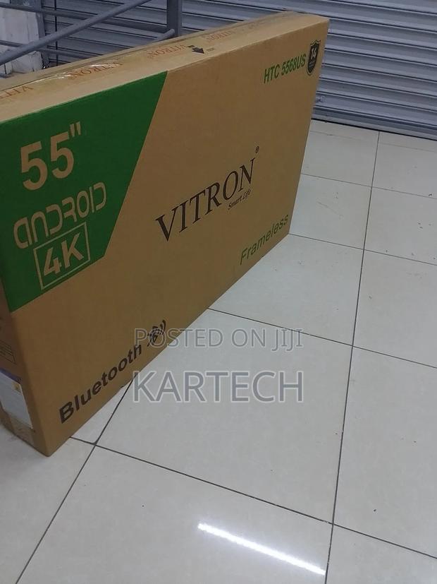 Vitron 55 Inches Smart Android Flameless Tv,Bluetooth (5568) - thumbnail 3