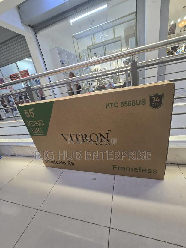 Vitron 55” Frameless Ultra Hd Android Tv, Netflix, - thumbnail 3