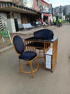 Manicure Set, Black and Gold, With Marble Table - thumbnail 2