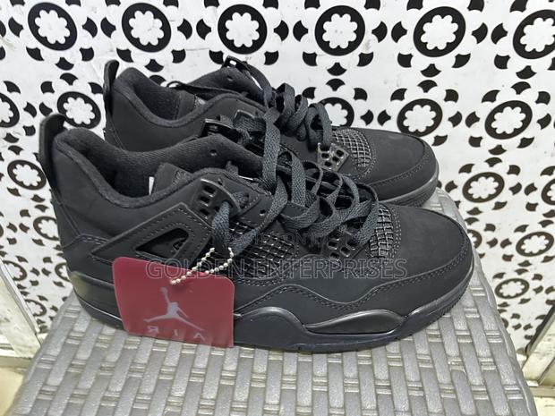 Black Air Jordan 4, J4 Size 36-45