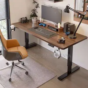 Office Tables:Contemporary Timber Height Adjustable Desk