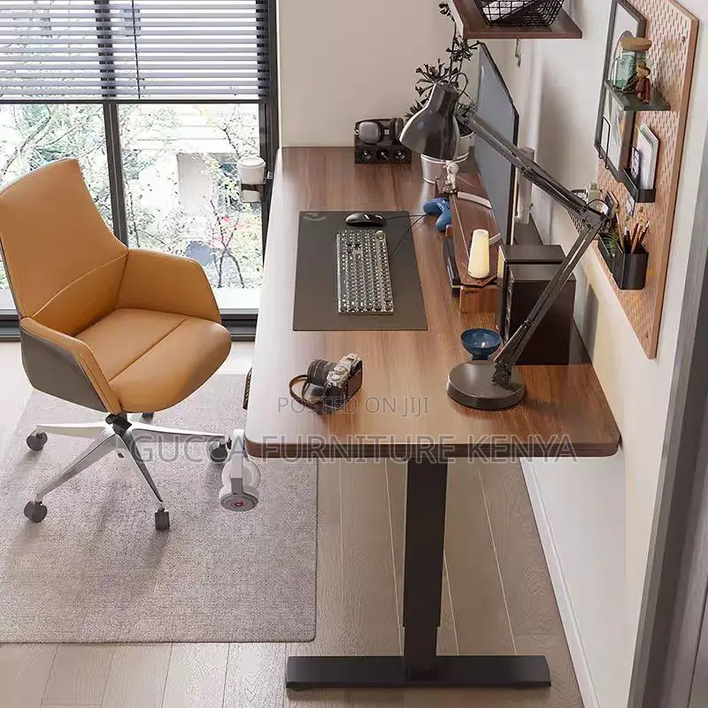Office Tables:Contemporary Timber Height Adjustable Desk