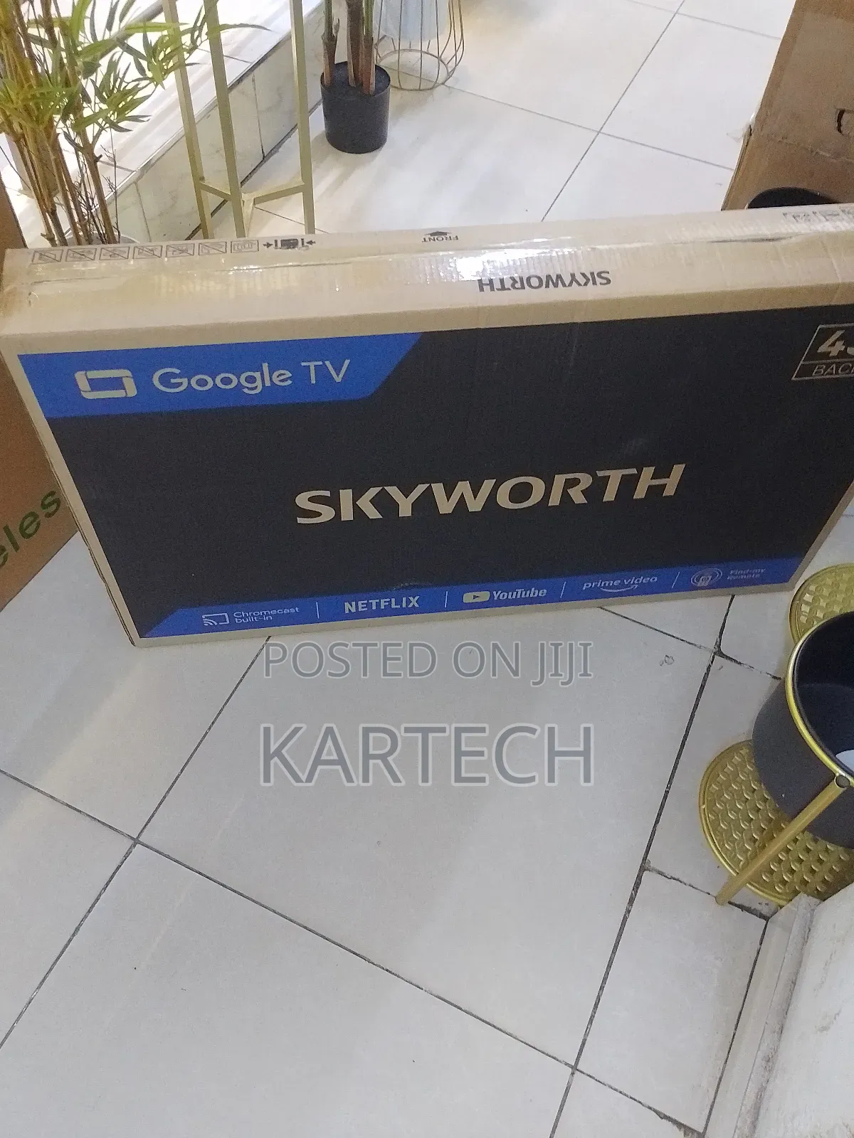 Skyworth 43" Smart Google Frameless Tv 43e5500g