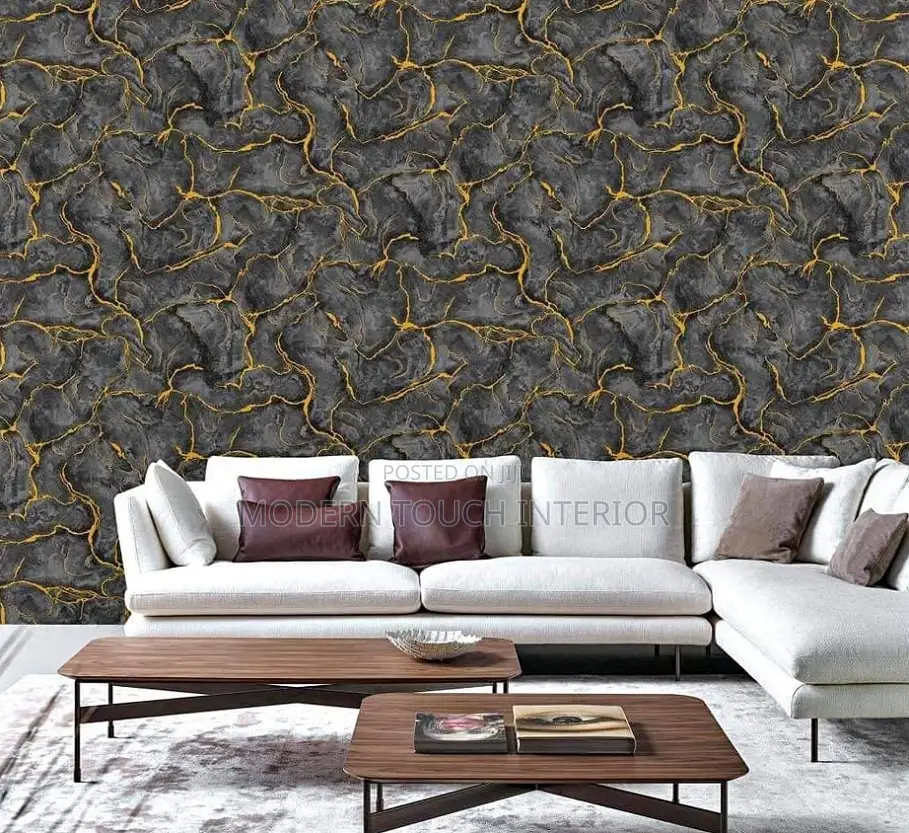Grey and Gold Wallpaper