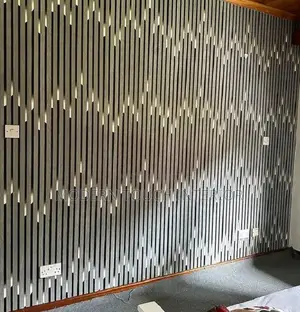 Shiny Fluted 3D Wallpaper