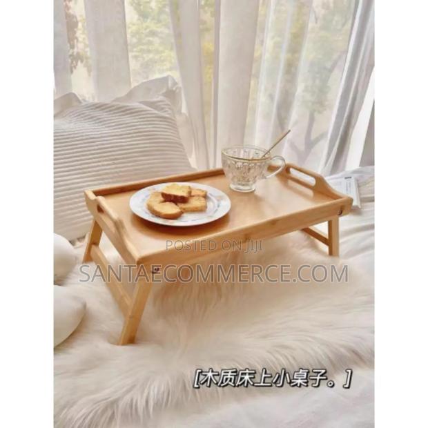 Foldable Bamboo Food Tray - main view
