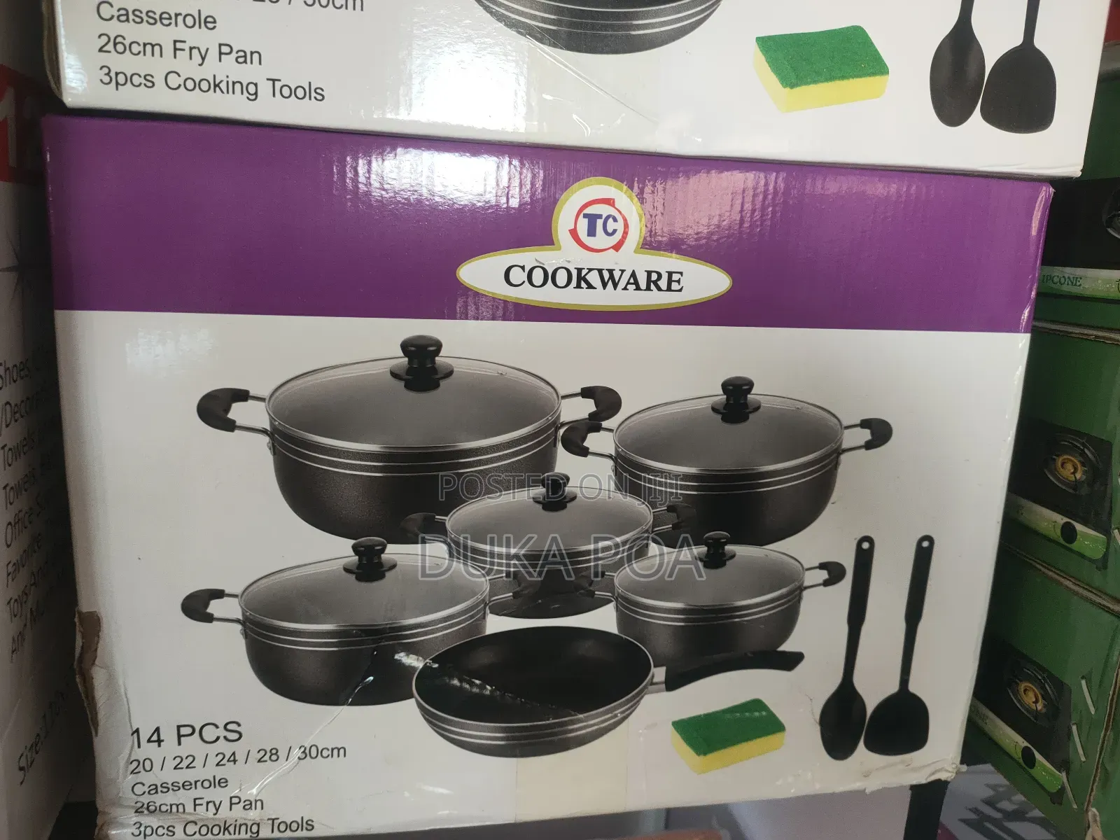 TC Cookware - 14-Piece Non Stick Pots and Pans Set