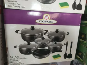 TC Cookware - 14-Piece Non Stick Pots and Pans Set