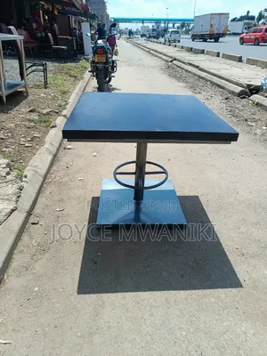 Restaurant Square Wooden Table, Powder Coated 