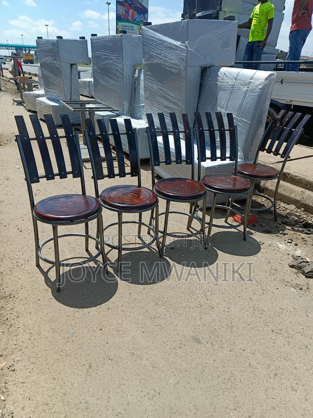 Restaurant Wooden Chairs, With Powder Coated Frame