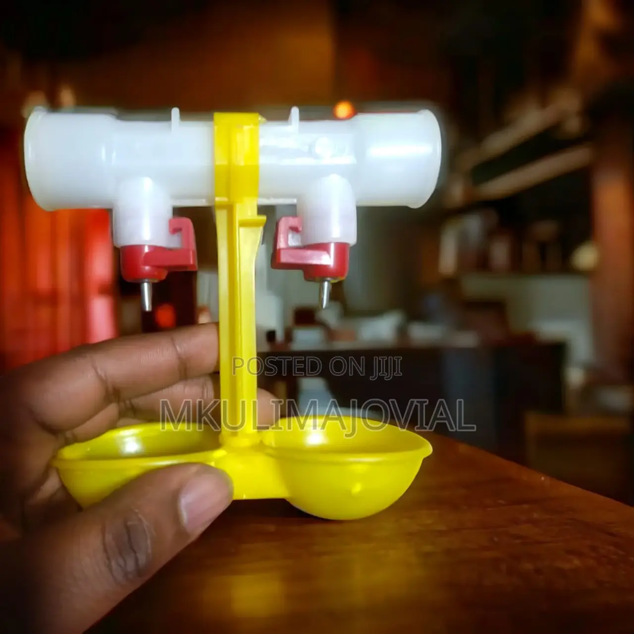 Stainless Steel Ball Valve Double Cup Chicken Nipple Drinker