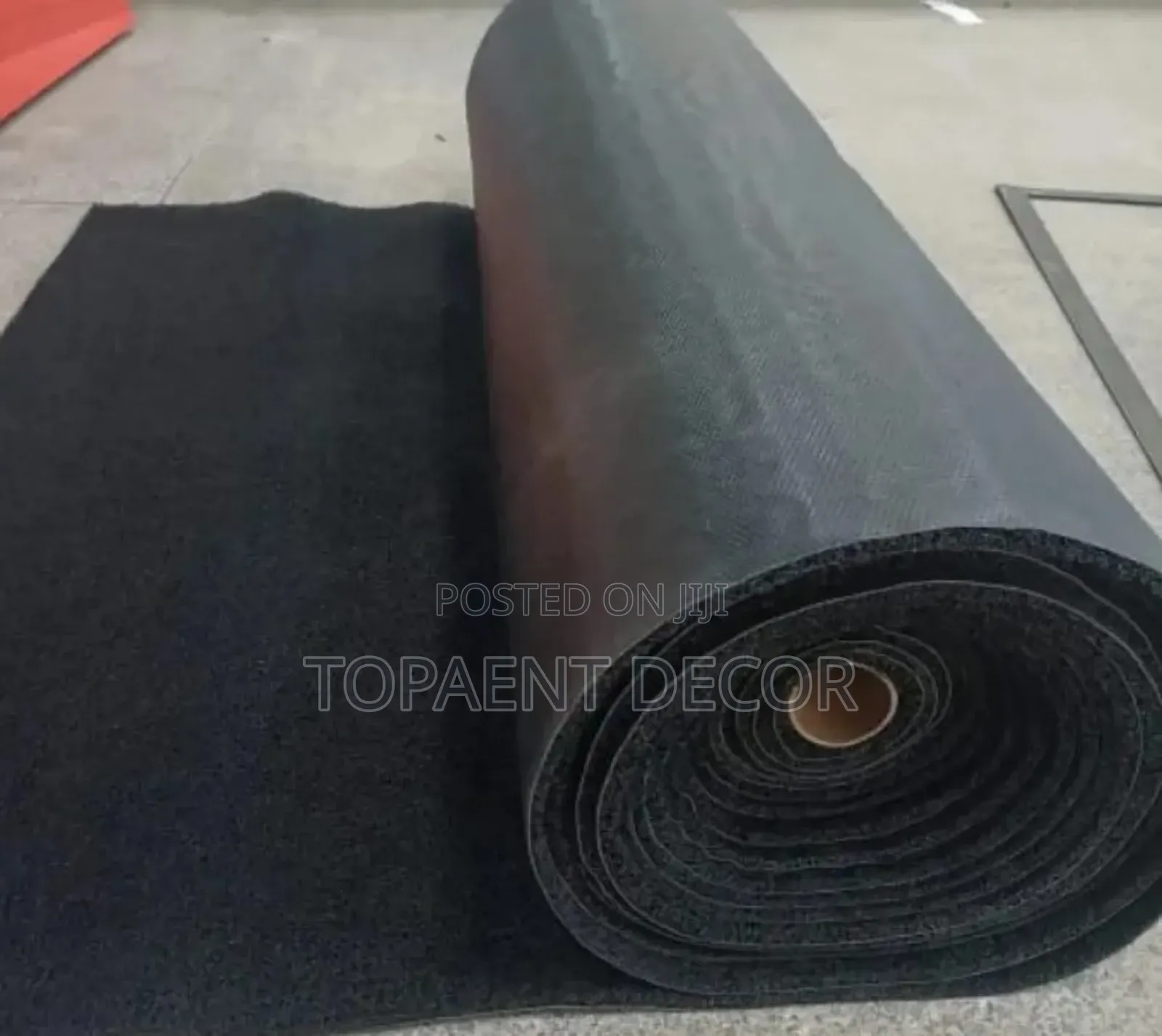 Black Rolled Spaghetti PVC ANTISLIP MATS