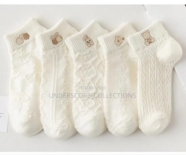 Cute Cartoon Bear Ankel Socks - main view