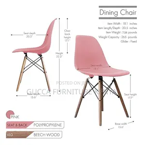 Home Chairs: Modern Armless Eames Dining Chairs