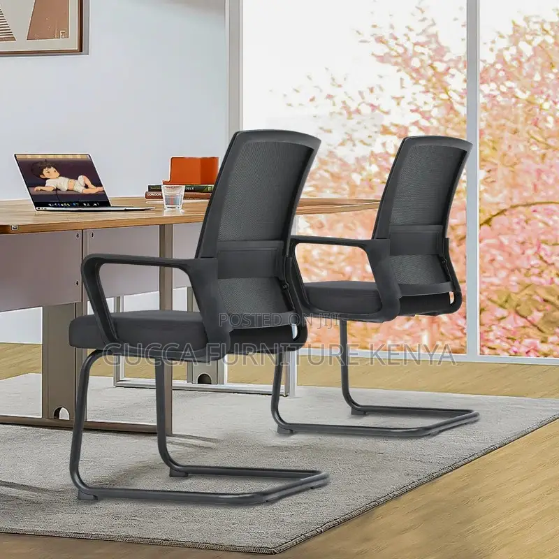 Office Chairs: Office Mesh Cantilever Conference Chair
