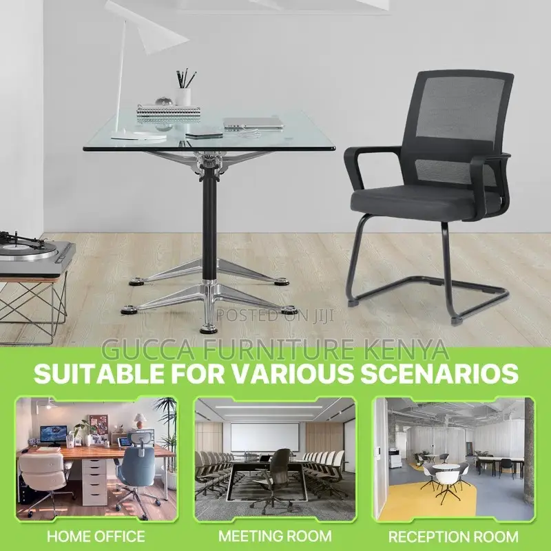 Office Chairs: Office Mesh Cantilever Conference Chair