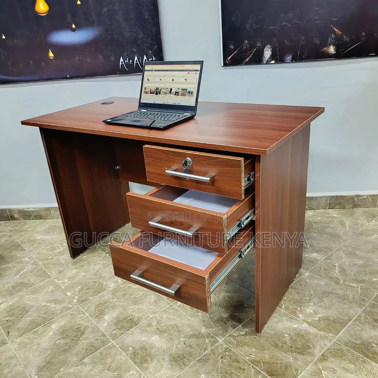 Office Tables:1200mm Strong Wood Home Office Computer Table