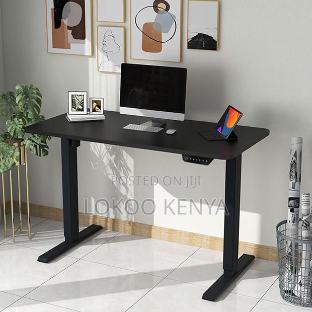 Office Desk: Executive Black Electric Office Desk - thumbnail 2