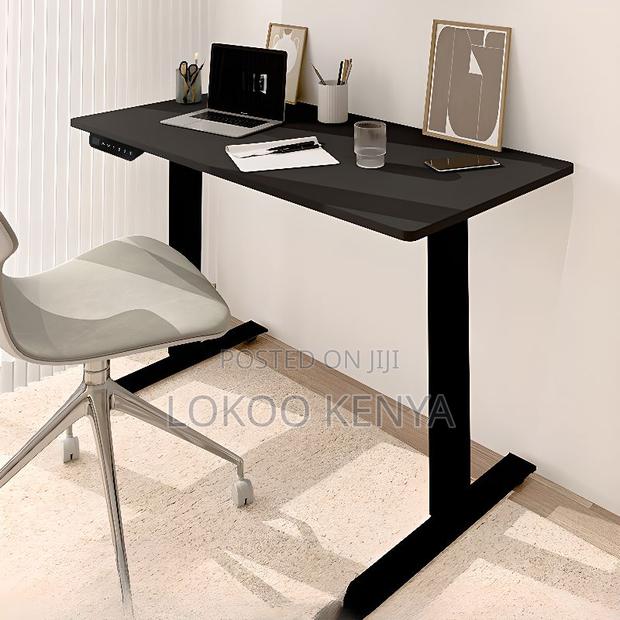 Office Desk: Executive Black Electric Office Desk - thumbnail 5