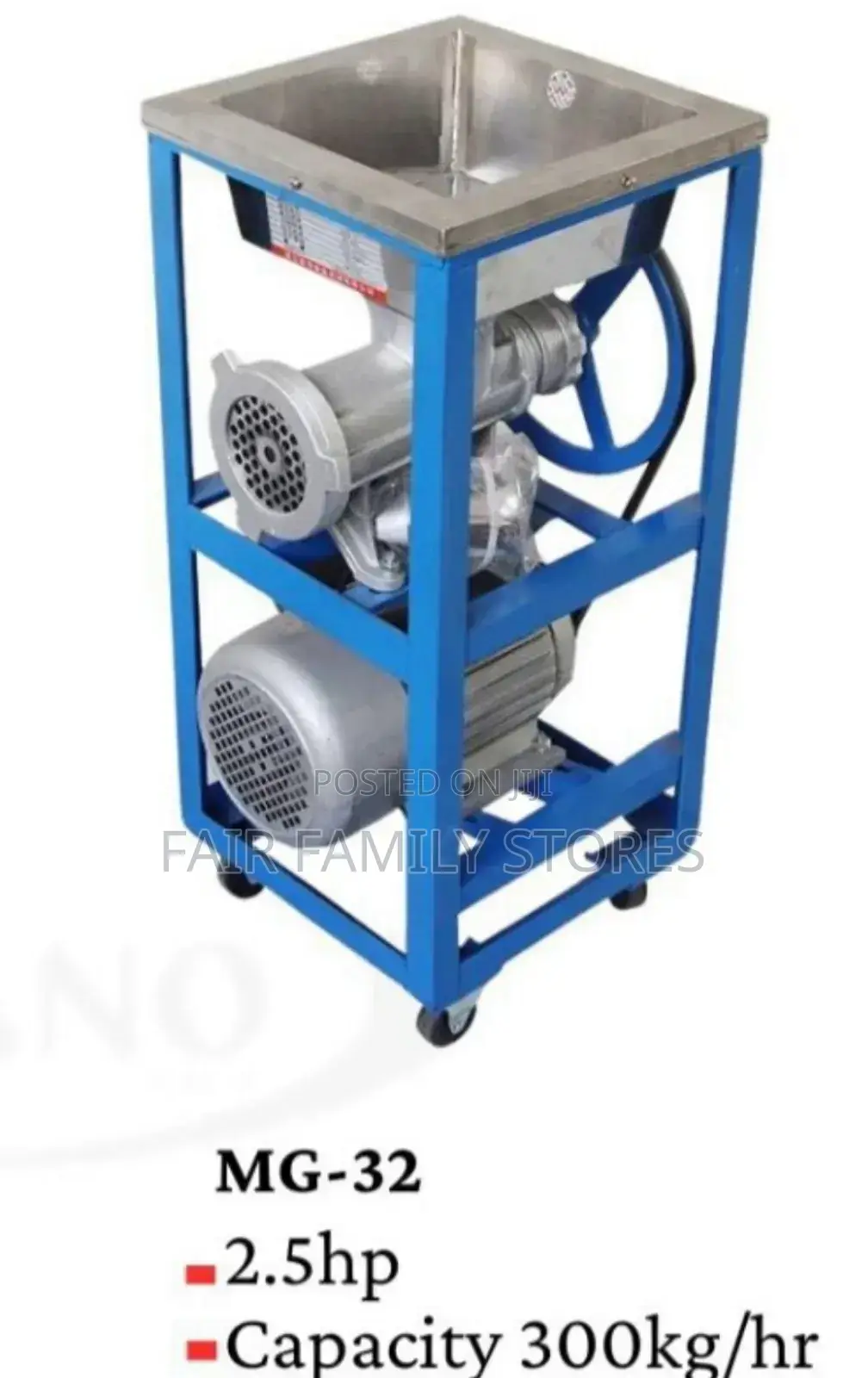 Electric Meat Mincer MG-32 300kg/Hr